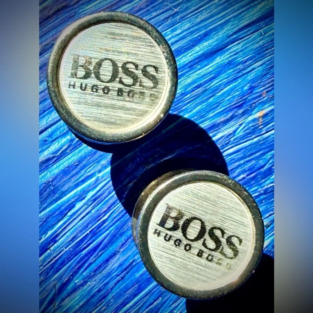 Hugo Boss Black and Silver Cufflinks